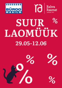 Rahva Raamatu suur laomüük Büroomaailmas 29.05-12.06