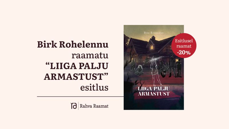 Birk Rohelennu raamatu "Liiga palju armastust" esitlus Tartu Rahva Raamatus